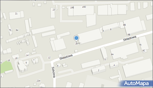 Suwałki, Szkolna, 10, mapa Suwałk