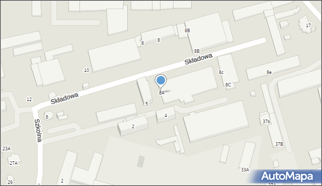 Suwałki, Szkolna, 8A, mapa Suwałk