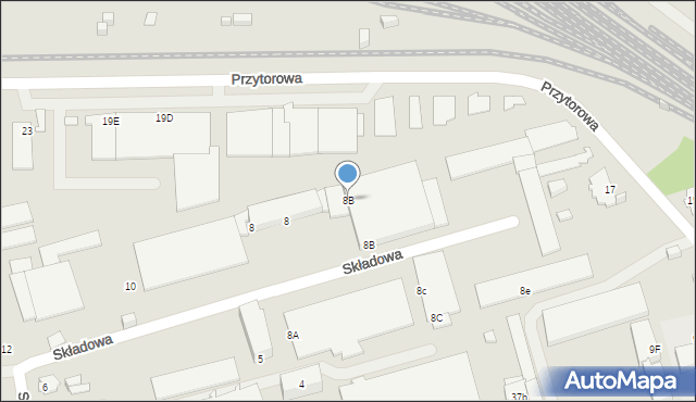 Suwałki, Szkolna, 8B, mapa Suwałk