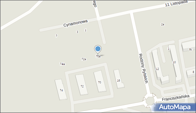 Suwałki, Szpitalna, 70a, mapa Suwałk
