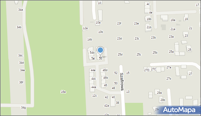 Świdnik, Szafirowa, 56, mapa Świdnika
