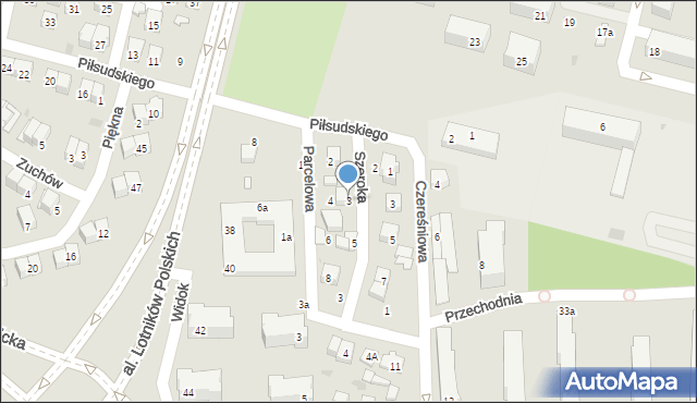 Świdnik, Szeroka, 3, mapa Świdnika