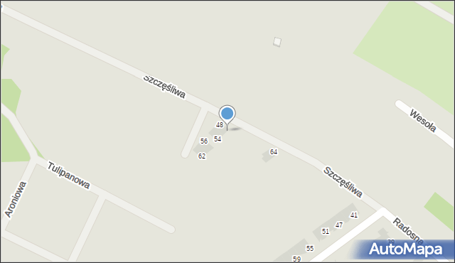 Świebodzice, Szczęśliwa, 50, mapa Świebodzice