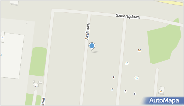 Świebodzin, Szafirowa, 12, mapa Świebodzin