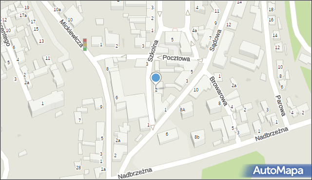 Świecie, Szkolna, 2, mapa Świecie