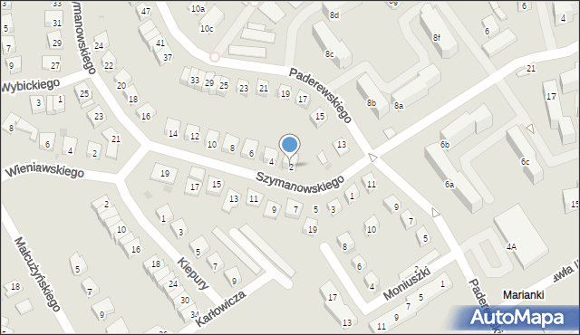 Świecie, Szymanowskiego Karola, 2, mapa Świecie