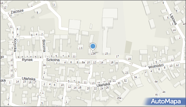 Święciechowa, Szkolna, 13A, mapa Święciechowa
