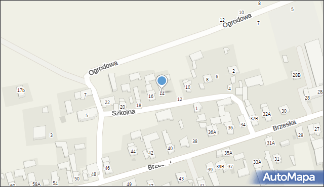 Świerczów, Szkolna, 14, mapa Świerczów