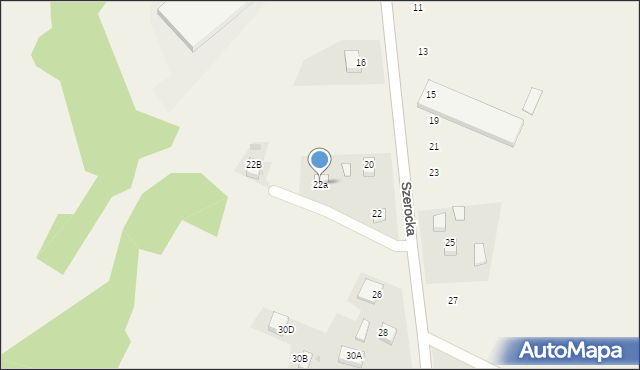 Świerklany, Szerocka, 22a, mapa Świerklany
