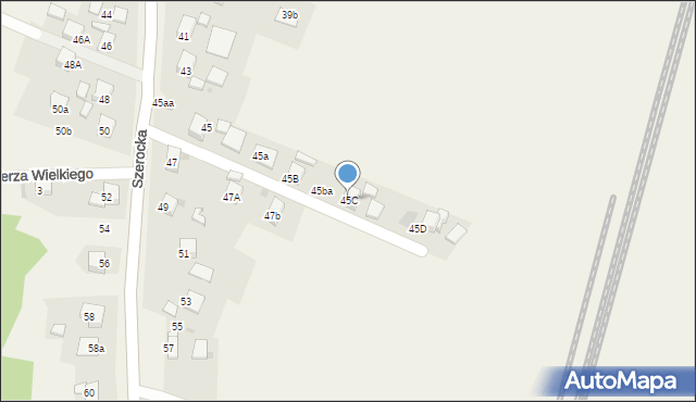 Świerklany, Szerocka, 45C, mapa Świerklany