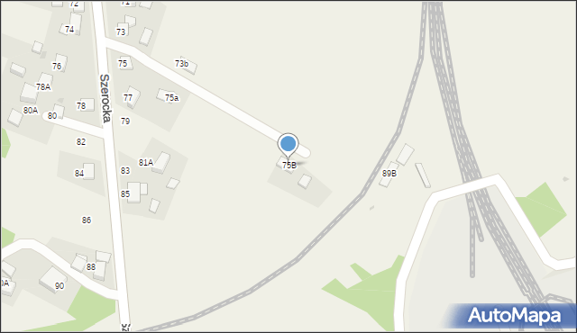 Świerklany, Szerocka, 75B, mapa Świerklany