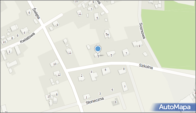 Święta, Szkolna, 3, mapa Święta