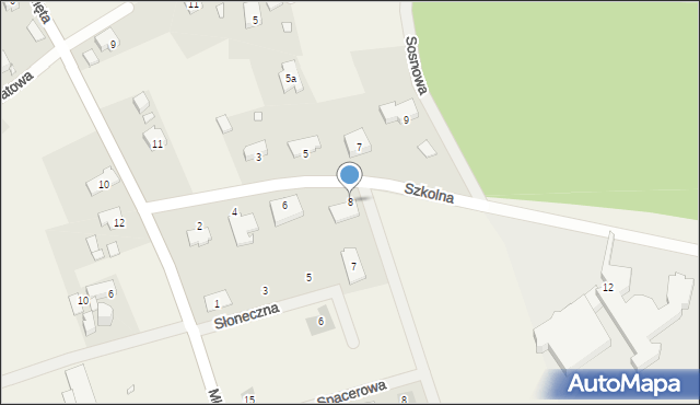 Święta, Szkolna, 8, mapa Święta