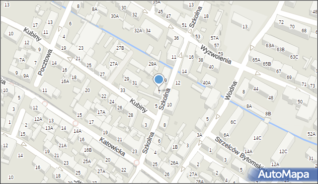 Świętochłowice, Szkolna, 7, mapa Świętochłowice