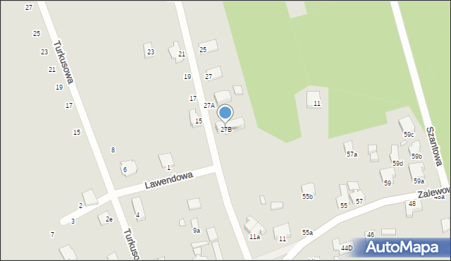 Świnoujście, Szmaragdowa, 27B, mapa Świnoujście