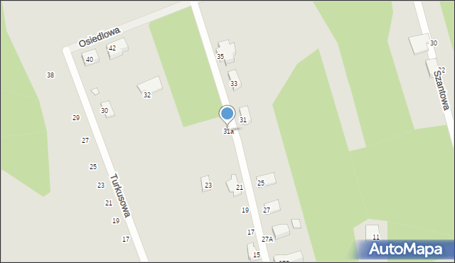 Świnoujście, Szmaragdowa, 31a, mapa Świnoujście