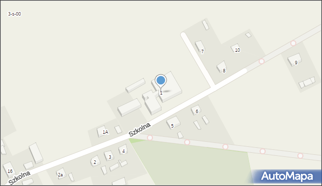 Sypniewo, Szkolna, 1, mapa Sypniewo