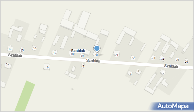 Szablak, Szablak, 20a, mapa Szablak