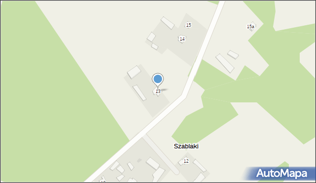 Szablaki, Szablaki, 13, mapa Szablaki