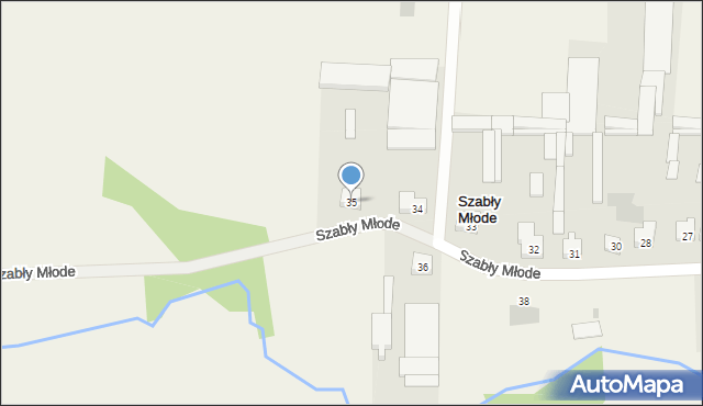 Szabły Młode, Szabły Młode, 35, mapa Szabły Młode
