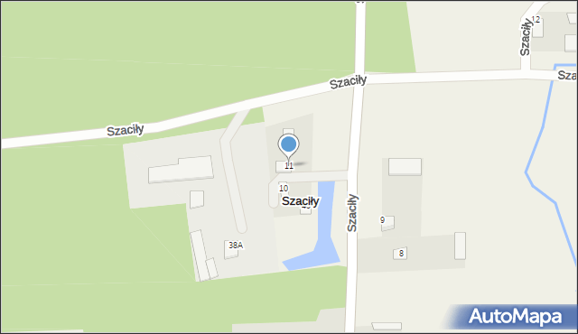 Szaciły, Szaciły, 11, mapa Szaciły
