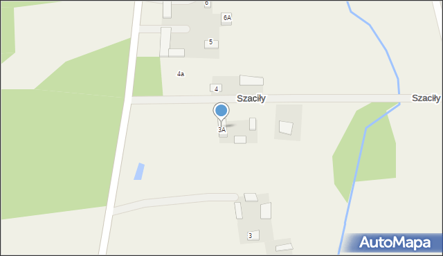 Szaciły, Szaciły, 3B, mapa Szaciły