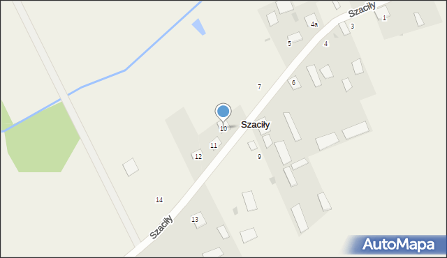Szaciły, Szaciły, 10, mapa Szaciły
