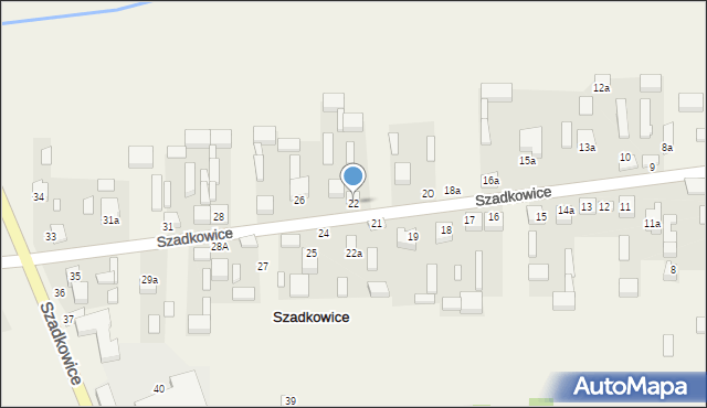 Szadkowice, Szadkowice, 22, mapa Szadkowice