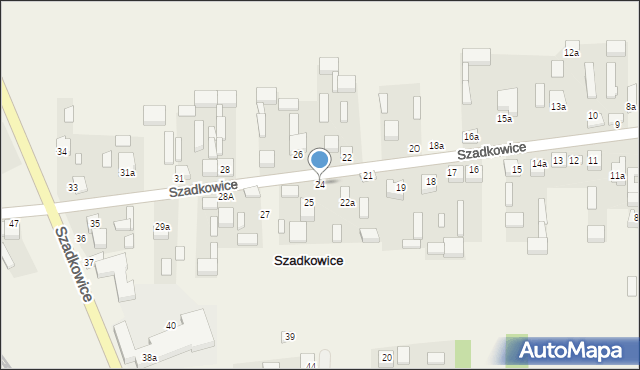 Szadkowice, Szadkowice, 24, mapa Szadkowice