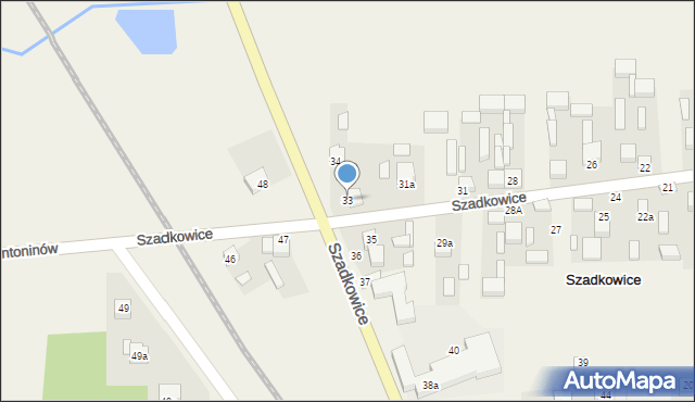 Szadkowice, Szadkowice, 33, mapa Szadkowice