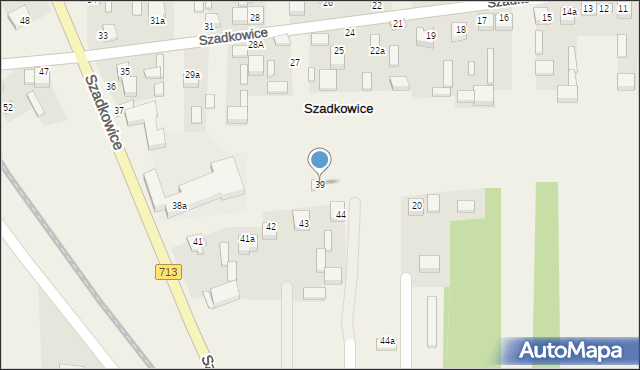 Szadkowice, Szadkowice, 39, mapa Szadkowice