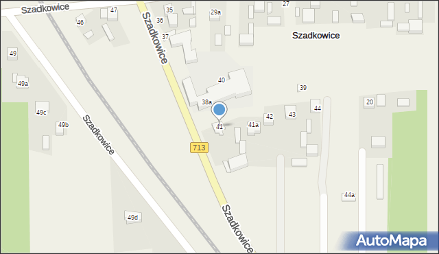 Szadkowice, Szadkowice, 41, mapa Szadkowice
