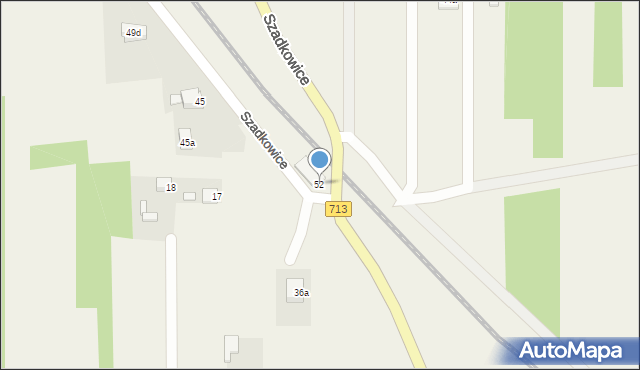 Szadkowice, Szadkowice, 52, mapa Szadkowice