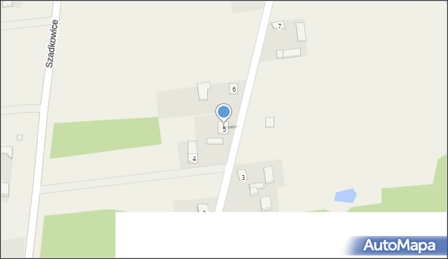 Szadkowice, Szadkowice, 5, mapa Szadkowice