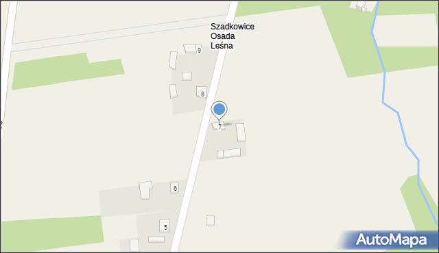 Szadkowice, Szadkowice, 7, mapa Szadkowice