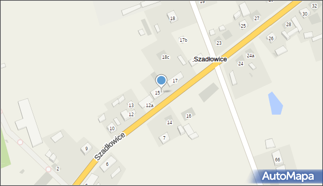 Szadłowice, Szadłowice, 15A, mapa Szadłowice