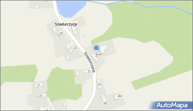 Szadurczyce, Szadurczyce, 22, mapa Szadurczyce