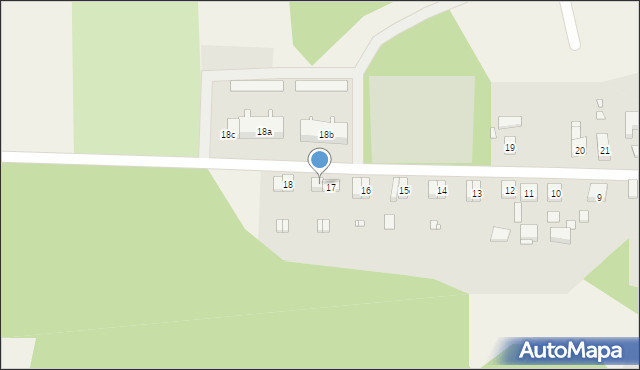 Szadzko, Szadzko, 17a, mapa Szadzko