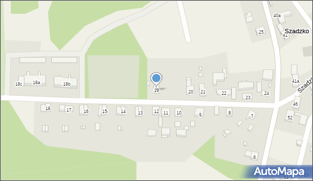 Szadzko, Szadzko, 19, mapa Szadzko