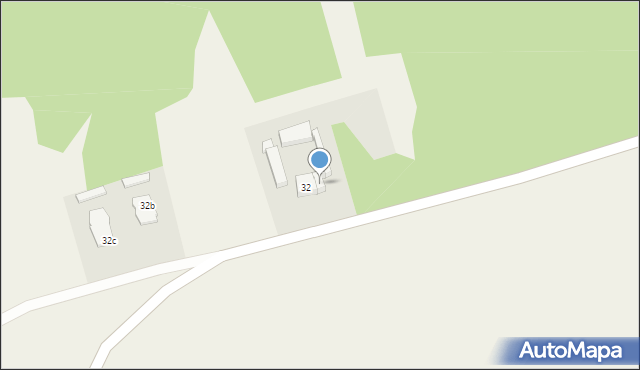 Szadzko, Szadzko, 32A, mapa Szadzko