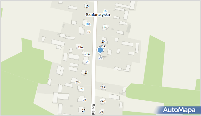 Szafarczyska, Szafarczyska, 21, mapa Szafarczyska