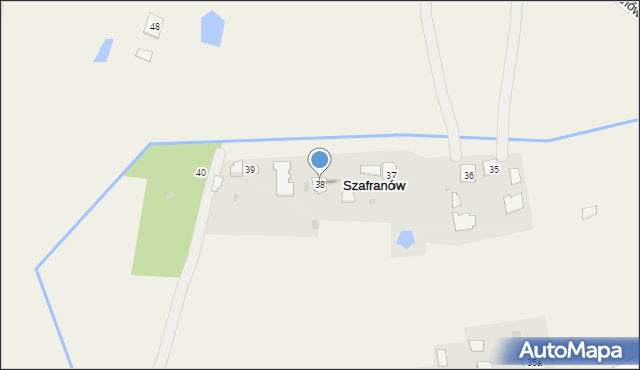 Szafranów, Szafranów, 38, mapa Szafranów