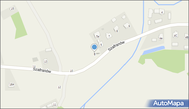 Szafranów, Szafranów, 6, mapa Szafranów