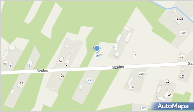 Szałas, Szałas, 1d, mapa Szałas