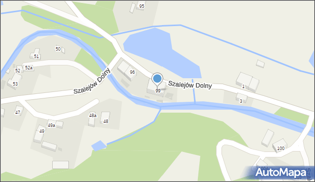 Szalejów Dolny, Szalejów Dolny, 99, mapa Szalejów Dolny