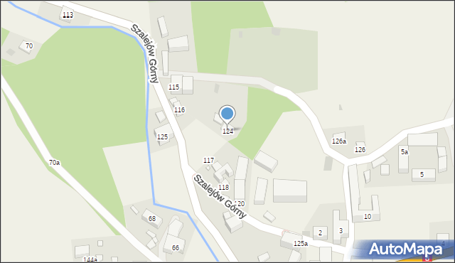 Szalejów Górny, Szalejów Górny, 124, mapa Szalejów Górny