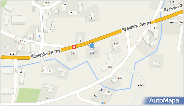 Szalejów Górny, Szalejów Górny, 135, mapa Szalejów Górny