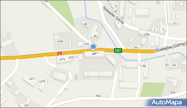 Szalejów Górny, Szalejów Górny, 145, mapa Szalejów Górny