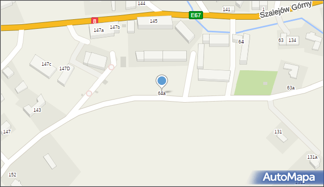 Szalejów Górny, Szalejów Górny, 64a, mapa Szalejów Górny