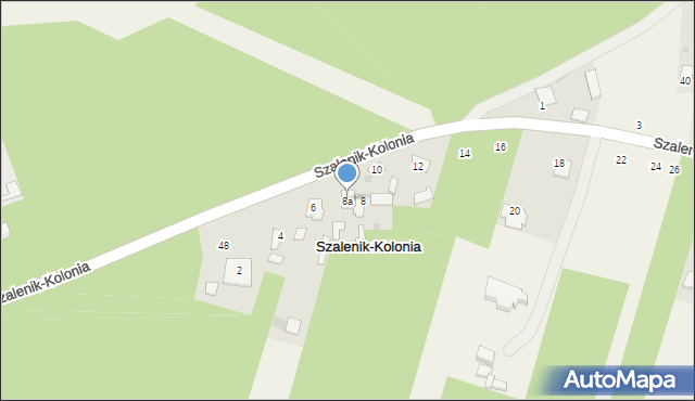 Szalenik-Kolonia, Szalenik-Kolonia, 8a, mapa Szalenik-Kolonia